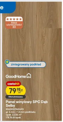 Panel winylowy Spc Dąb Selby promocja w Castorama