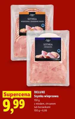 Szynka wieprzowa z borowikami Deluxe promocja w Lidl