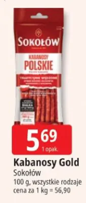 Kabanosy Gold Sokołów promocja w Leclerc