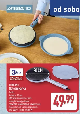 Naleśnikarka Ambiano promocja w Aldi