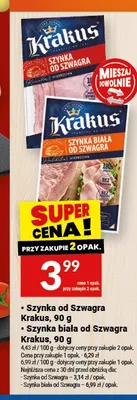 Szynka biała od Szwagra Krakus promocja w Twój Market