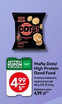 Wafle Dots! High Protein wędzony boczek Good Food promocja w Żabka