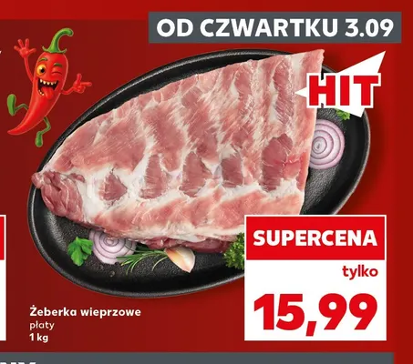 Żeberka wieprzowe płaty promocja w Kaufland