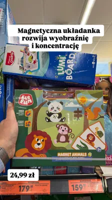 Magnetyczna układanka Magnet Animals promocja w Biedronka