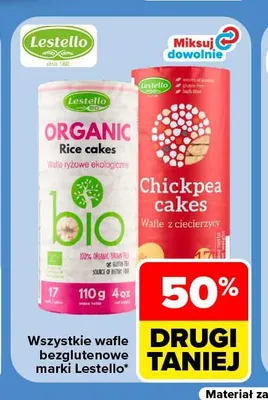 Wafle ryżowe ekologiczne Lestello promocja w Carrefour