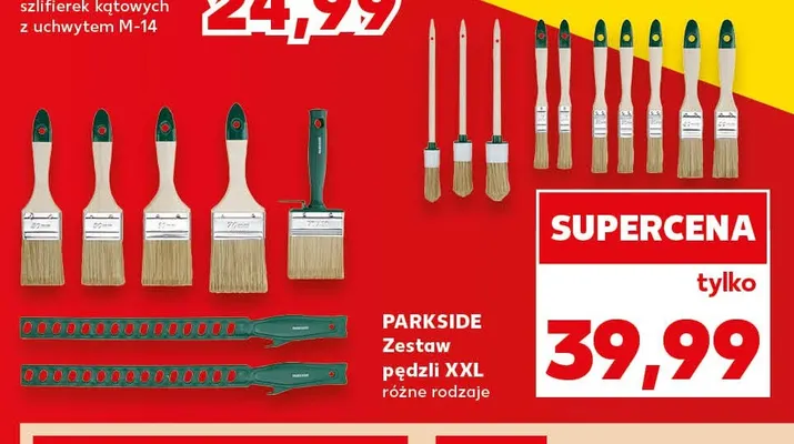 Zestaw pędzli Xxl Parkside promocja w Kaufland