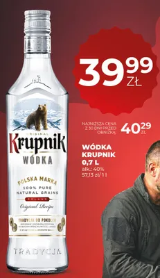 Wódka Krupnik promocja w Duży Ben