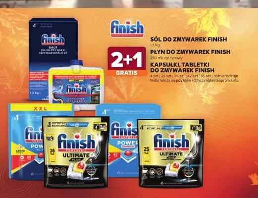 Kapsułki, tabletki do zmywarek Finish promocja w Stokrotka
