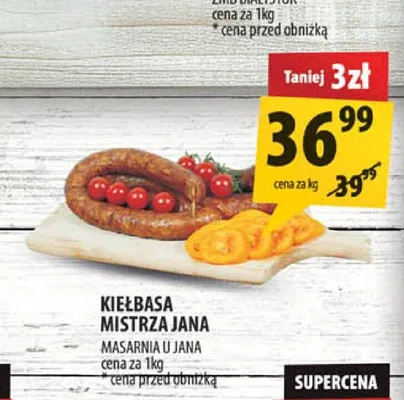 Kiełbasa Mistrza Jana Masarnia U Jana promocja w Arhelan