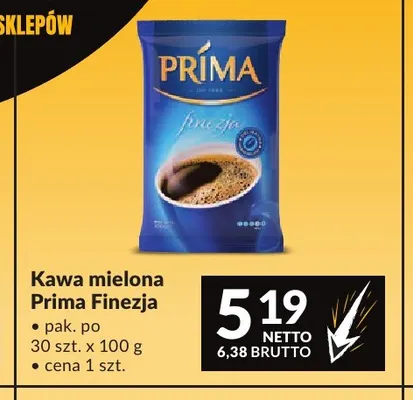 Kawa mielona Prima Finezja promocja w Makro