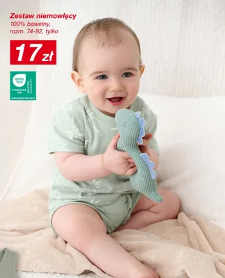 Zestaw niemowlęcy 100% bawełny rozm. 74-92 promocja w KiK