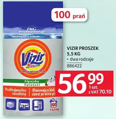 Proszek do prania Vizir 5,5kg promocja w Selgros