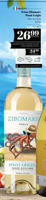 Wino białe wytrawne Zibomare Pinot Grigio promocja w POLOmarket
