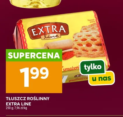 Tłuszcz roślinny Extra Line promocja w Stokrotka