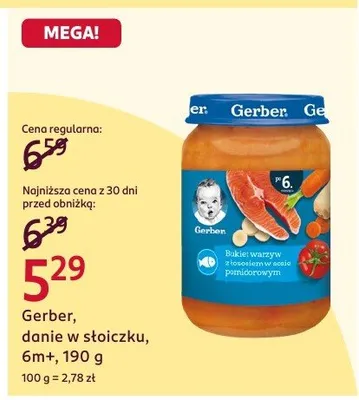 Danie w słoiczku, 6m+ promocja w Rossmann