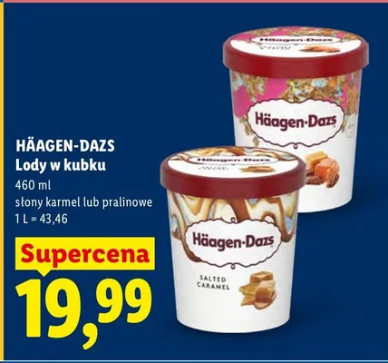 Lody w kubku pralinowe promocja w Lidl