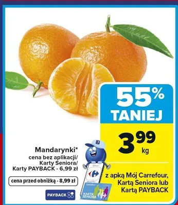 Mandarynki promocja w Carrefour