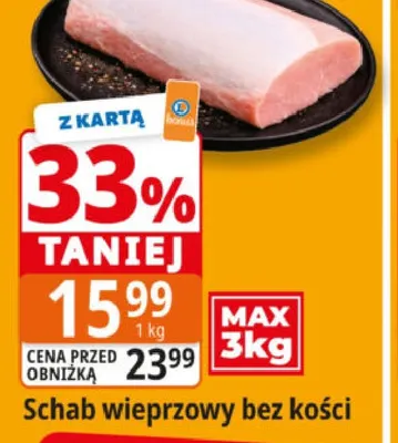 Schab wieprzowy bez kości promocja w Leclerc