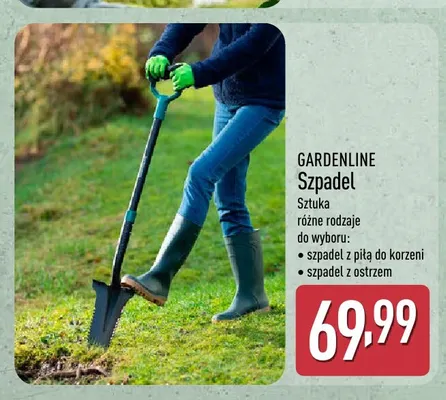 Szpadel z ostrzem Gardenline promocja w Aldi