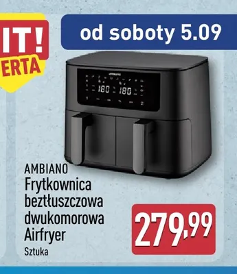 Frytkownica beztłuszczowa dwukomorowa Ambiano promocja w Aldi