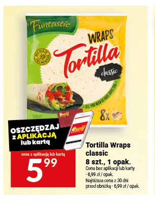 Tortilla Wraps classic Funtastic promocja w Twój Market