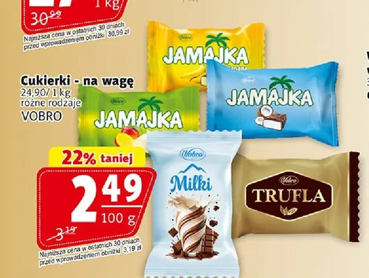 Cukierki Milki Vobro promocja w Prim Market