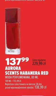 Woda perfumowana Aurora Scents Habanera Red promocja w Drogerie Natura