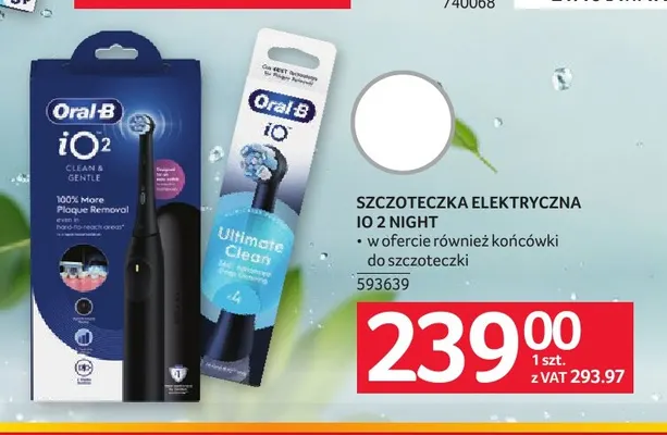 Szczoteczka elektryczna iO 2 Night Oral-B promocja w Selgros
