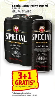 Piwo Specjal Jasny Pełny promocja w Prim Market