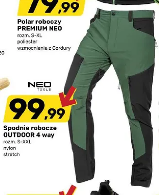 Spodnie robocze OUTDOOR 4 way NEO promocja w Bricomarche