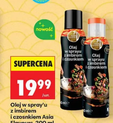 Olej w sprayu z imbirem i czosnkiem Asia Flavours promocja w Biedronka