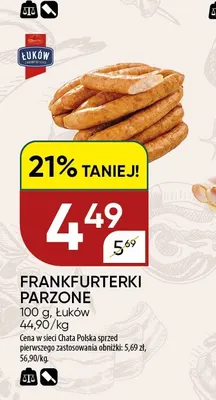 Frankfurterki parzone Łuków promocja w Chata Polska
