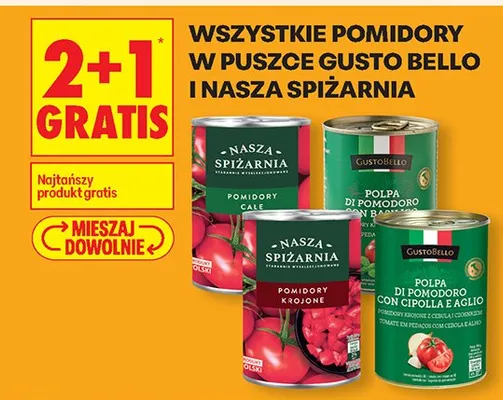Pomidory całe promocja w Biedronka
