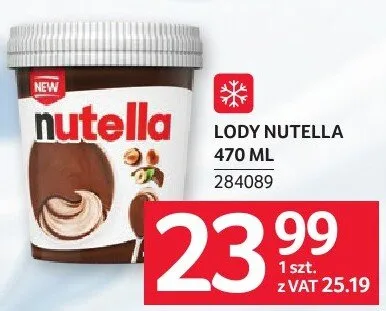 Lody Nutella 470 ml 284089 promocja w Selgros