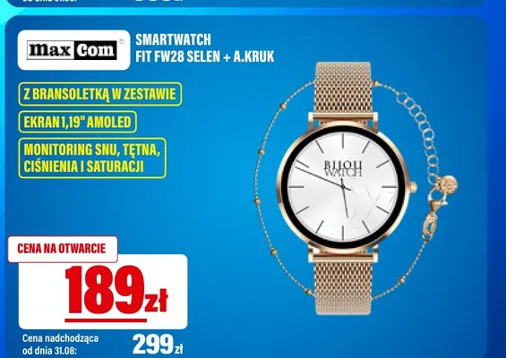 Smartwatch Maxcom Fit FW28 Selen + A.Kruk promocja w RTV EURO AGD