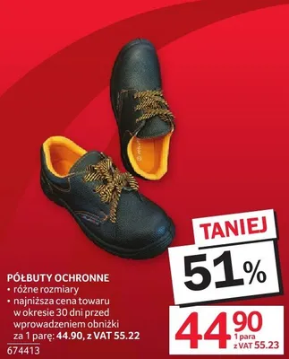 Półbuty ochronne 674413 promocja w Selgros