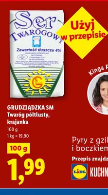 Twaróg półtłusty krajanka promocja w Lidl
