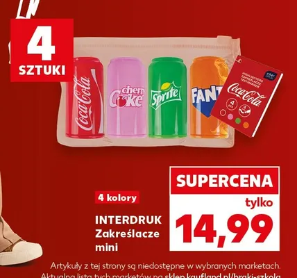 Zakreślacze mini Interdruk 4-pak promocja w Kaufland