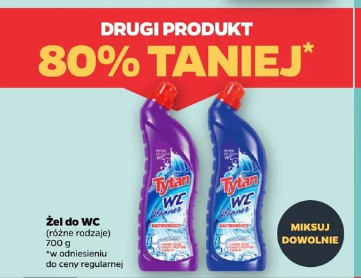 Żel do WC Tytan promocja w Netto