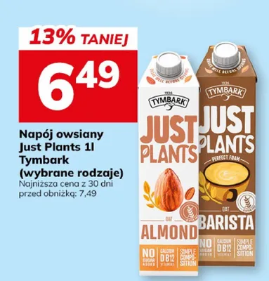 Napój owsiany 1l (wybrane rodzaje) promocja w Hitpol