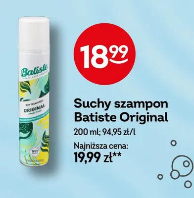 Suchy szampon Batiste Original promocja w Żabka
