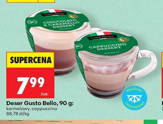 Deser karmelowy Gusto Bello promocja w Biedronka