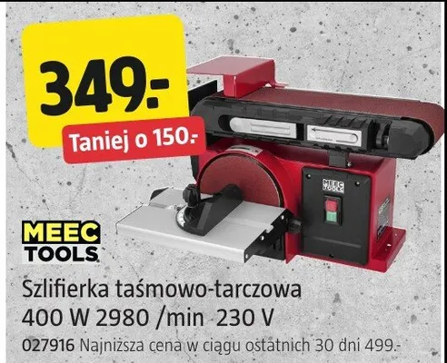 Szlifierka taśmowo-tarczowa 400 W 2980 /min 230 V promocja w Jula