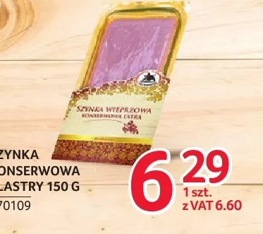 Szynka konserwowa plastry ZMB Białystok promocja w Selgros