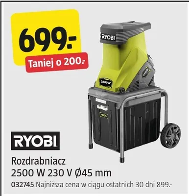 Rozdrabniacz Ryobi 2500W 230V Ø45mm 032745 promocja w Jula