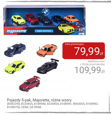 Pojazdy 5-pak Majorette promocja w Smyk