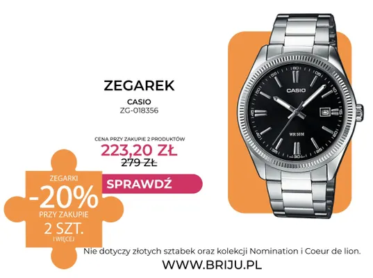 Zegarek Casio ZG-018356 promocja w Briju