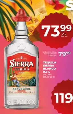 Tequila Sierra Blanco promocja w Duży Ben