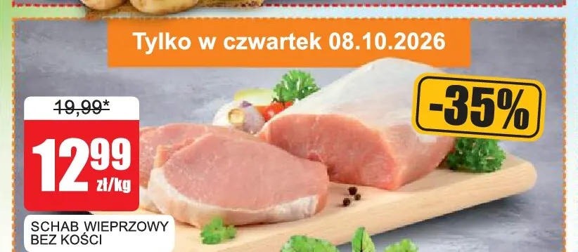 Schab wieprzowy bez kości promocja w Bingo