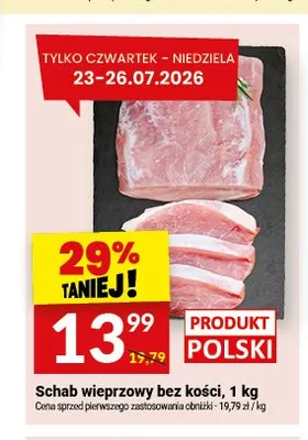 Schab wieprzowy bez kości promocja w Twój Market
